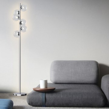 ONLI - Lámpara de pie KIMBERLY 6xG9/6W/230V cromo brillante