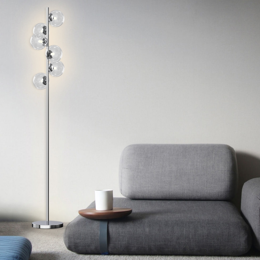 ONLI - Lámpara de pie KIMBERLY 6xG9/6W/230V cromo brillante