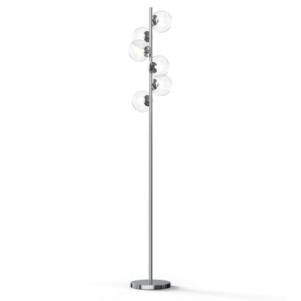 ONLI - Lámpara de pie KIMBERLY 6xG9/6W/230V cromo brillante