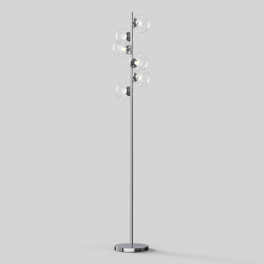 ONLI - Lámpara de pie KIMBERLY 6xG9/6W/230V cromo brillante
