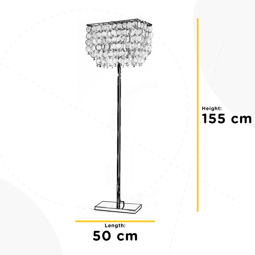 ONLI - Lámpara de pie MAKANI 4xE14/6W/230V