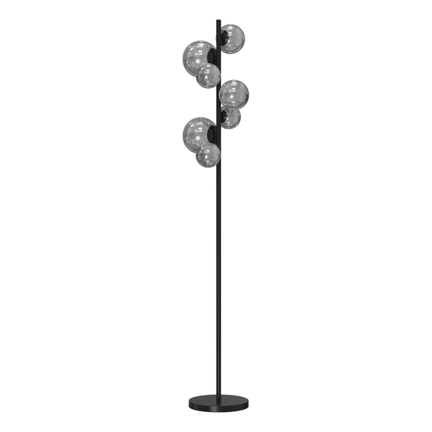 ONLI - Lámpara de pie PALOMA 7xG9/10W/230V negro/ahumado
