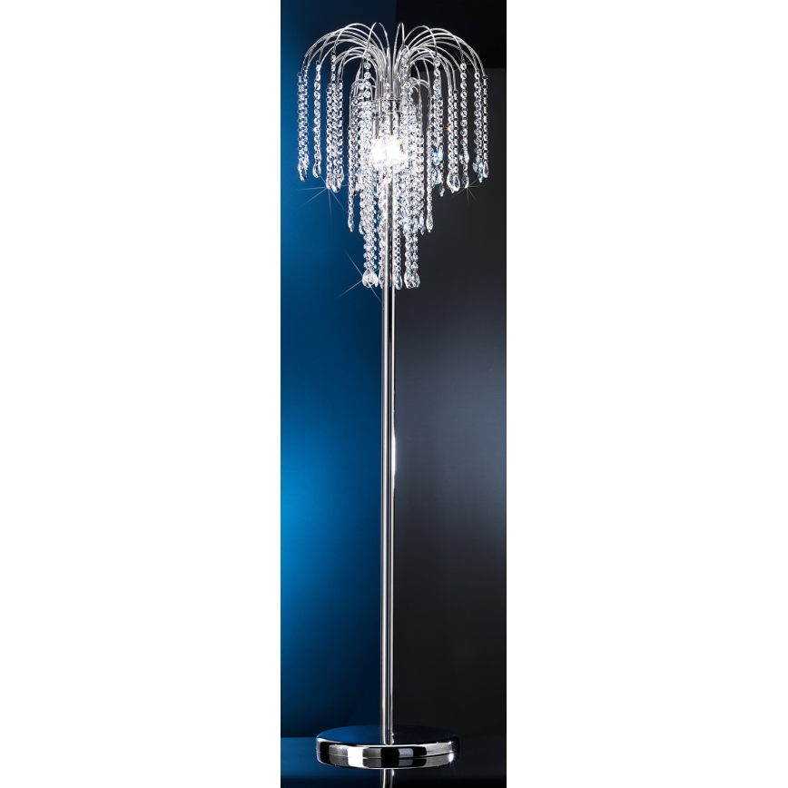 ONLI - Lámpara de pie PIOGGIA 3xE14/6W/230V cromo brillante