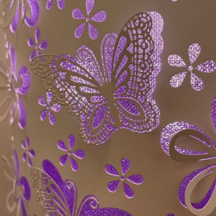 ONLI - Lámpara de pie TITILLA 1xE27/22W/230V morado/blanco