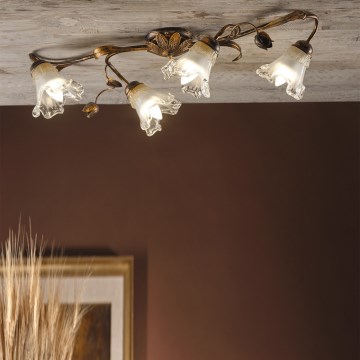 ONLI - Lámpara de techo ARIANNA 4xE14/6W/230V bronce