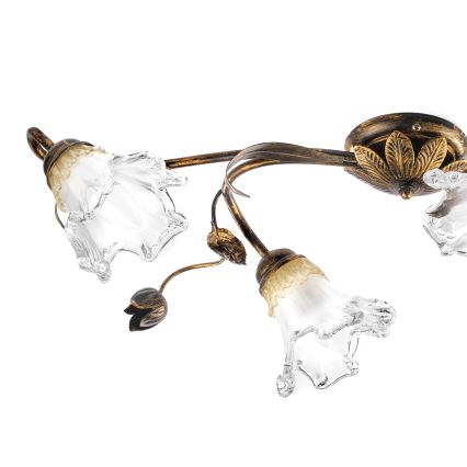 ONLI - Lámpara de techo ARIANNA 4xE14/6W/230V bronce