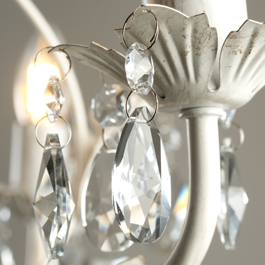 ONLI - Lámpara de techo con cadena TERESA 3xE14/6W/230V blanca