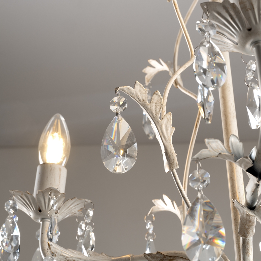 ONLI - Lámpara de techo con cadena TERESA 3xE14/6W/230V blanca