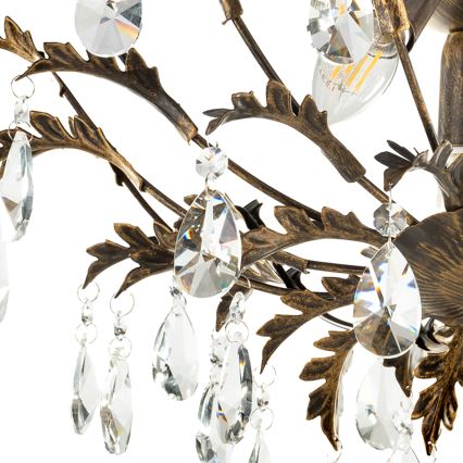 ONLI - Lámpara de techo TERESA 3xE14/6W/230V en bronce