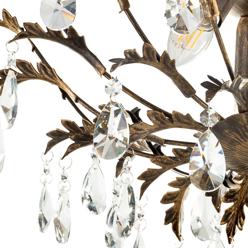 ONLI - Lámpara de techo TERESA 3xE14/6W/230V en bronce