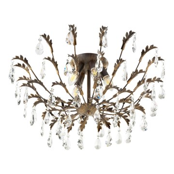 ONLI - Lámpara de techo TERESA 5xE14/6W/230V, acabado bronce