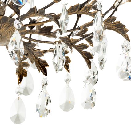 ONLI - Lámpara de techo TERESA 5xE14/6W/230V, acabado bronce