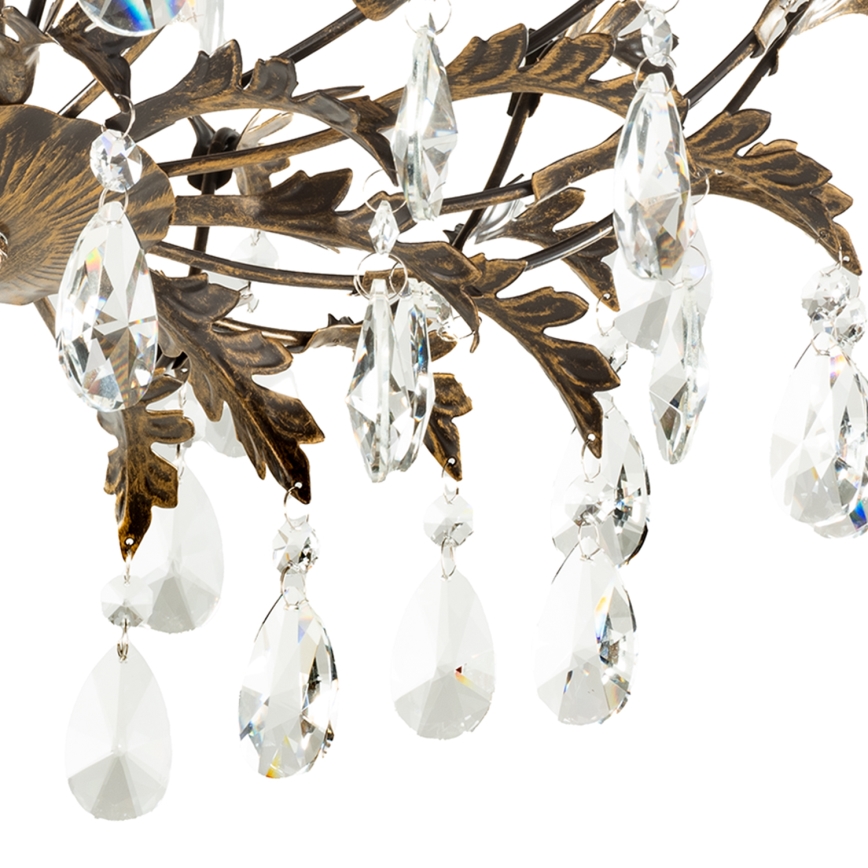 ONLI - Lámpara de techo TERESA 5xE14/6W/230V, acabado bronce