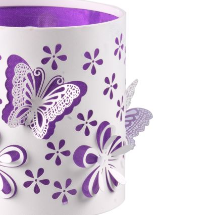 ONLI - Lámpara infantil TITILLA 1xE14/6W/230V 22 cm morada/blanco