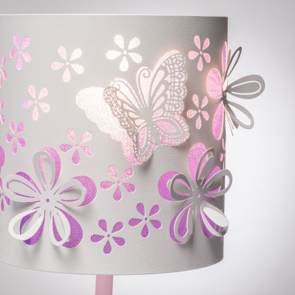 ONLI - Lámpara infantil TITILLA 1xE14/6W/230V 22 cm morada/blanco