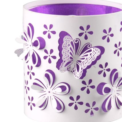 ONLI - Lámpara infantil TITILLA 1xE14/6W/230V 22 cm morada/blanco