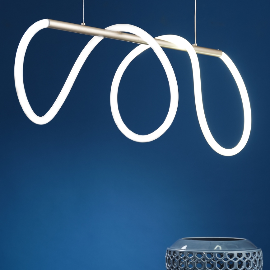 ONLI - Lámpara LED colgante AMANDA LED/40W/230V 4500K cromo mate