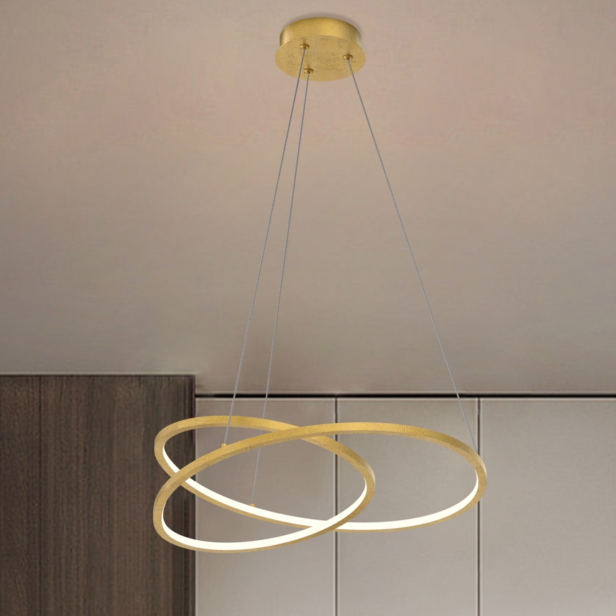 ONLI - Lámpara LED colgante LIBERTY LED/30W/230V 4000K dorado