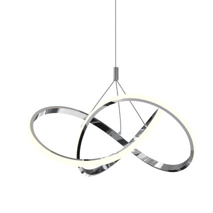 ONLI - Lámpara LED colgante LOOP LED/40W/230V 4000K cromo brillante