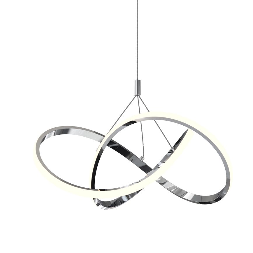 ONLI - Lámpara LED colgante LOOP LED/40W/230V 4000K cromo brillante