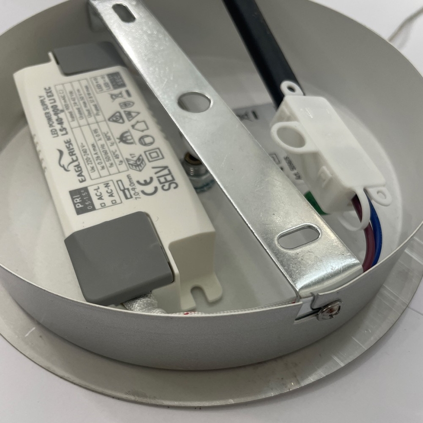 ONLI - Lámpara LED colgante LOOP LED/40W/230V 4000K cromo brillante