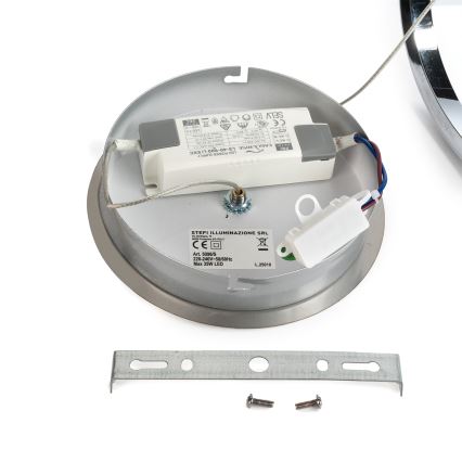 ONLI - Lámpara LED colgante LOOP LED/40W/230V 4000K cromo brillante