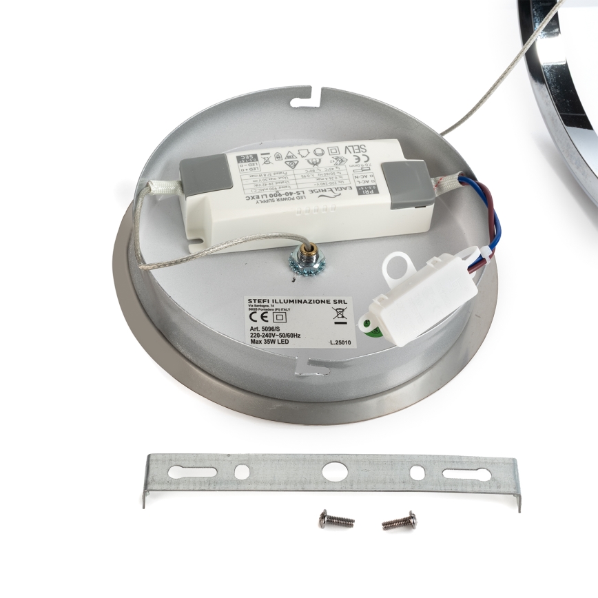 ONLI - Lámpara LED colgante LOOP LED/40W/230V 4000K cromo brillante