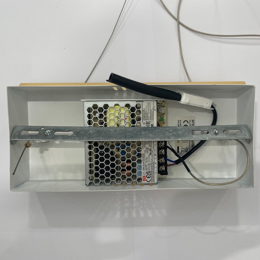 ONLI - Lámpara LED colgante NILO LED/70W/230V 4000K marrón/blanco