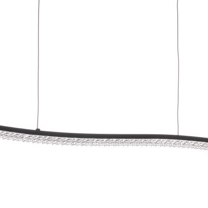 ONLI - Lámpara LED colgante ONDA LED/30W/230V 4000K negro