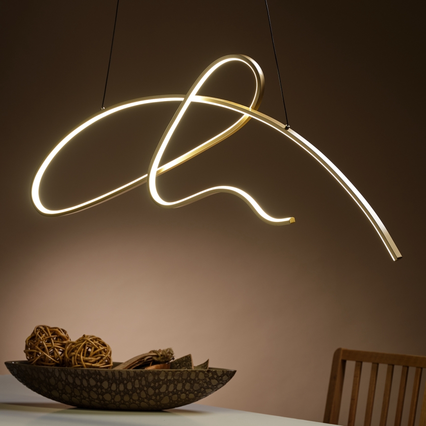 ONLI - Lámpara LED colgante SIGN LED/42W/230V 4000K dorado