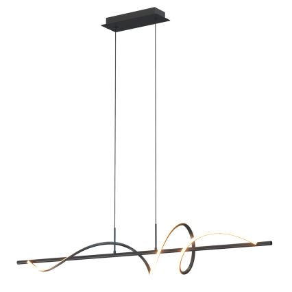 ONLI - Lámpara LED colgante TWIST LED/30W/230V 4000K negro