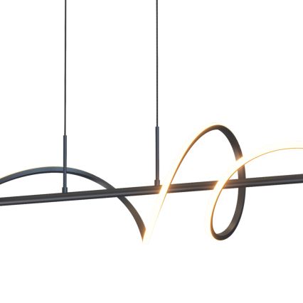ONLI - Lámpara LED colgante TWIST LED/30W/230V 4000K negro