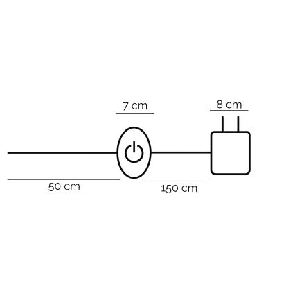 ONLI - Lámpara LED de pie TWIST LED/24W/230V 4000K negro