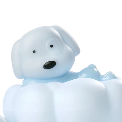 ONLI - LED Lámpara nocturna recargable infantil NUVOLINA LED/2,5W/5V 300 mAh perro/azul