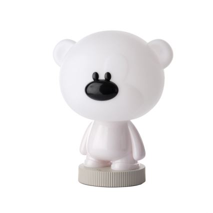 ONLI - LED RGB Lámpara de noche para niños PUPPIES LED/3W/USB osito de peluche 30 cm