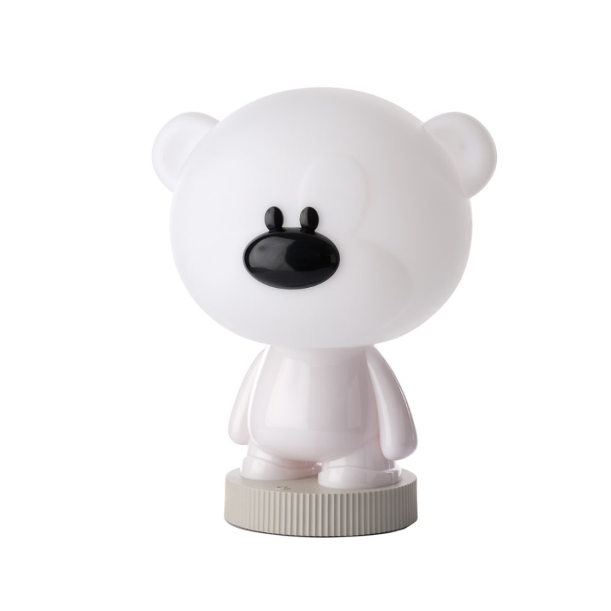 ONLI - LED RGB Lámpara de noche para niños PUPPIES LED/3W/USB osito de peluche 30 cm