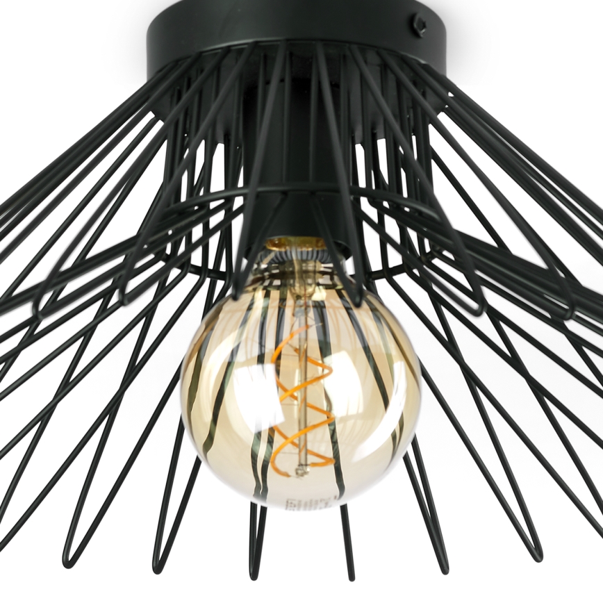 ONLI - Plafón DUCCIO 1xE27/22W/230V diá. 40 cm negro