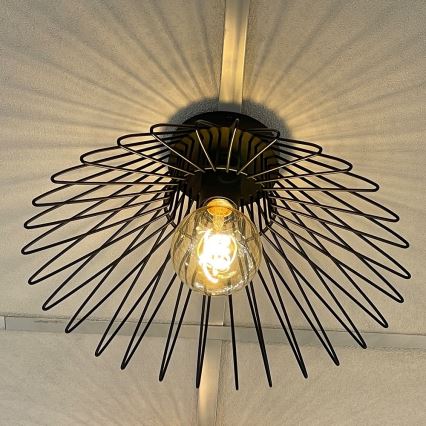 ONLI - Plafón DUCCIO 1xE27/22W/230V diá. 40 cm negro