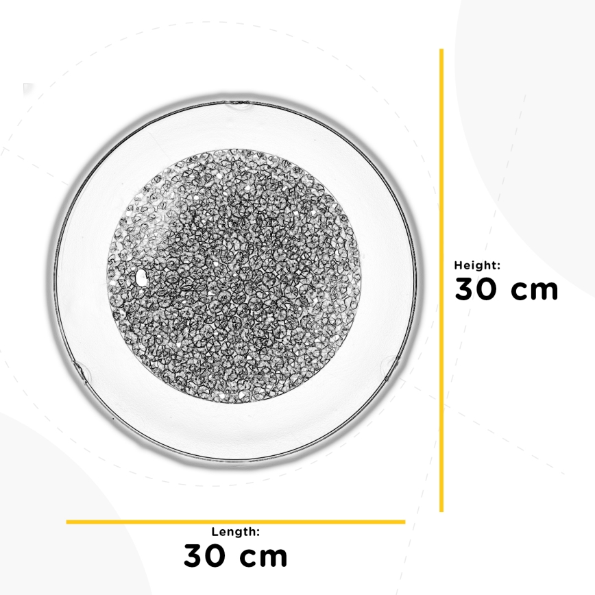 ONLI - Plafón LED BRILL LED/12W/230V 4000K diá. 30 cm