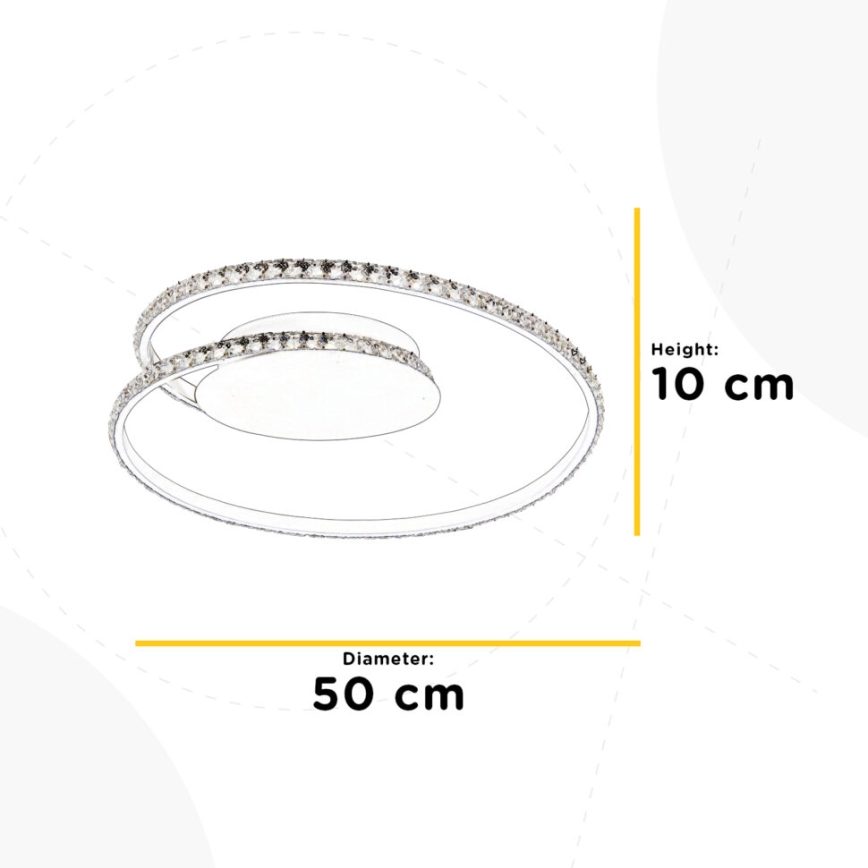 ONLI - Plafón LED EDEN LED/26W/230V 4500K diá. 50 cm blanco