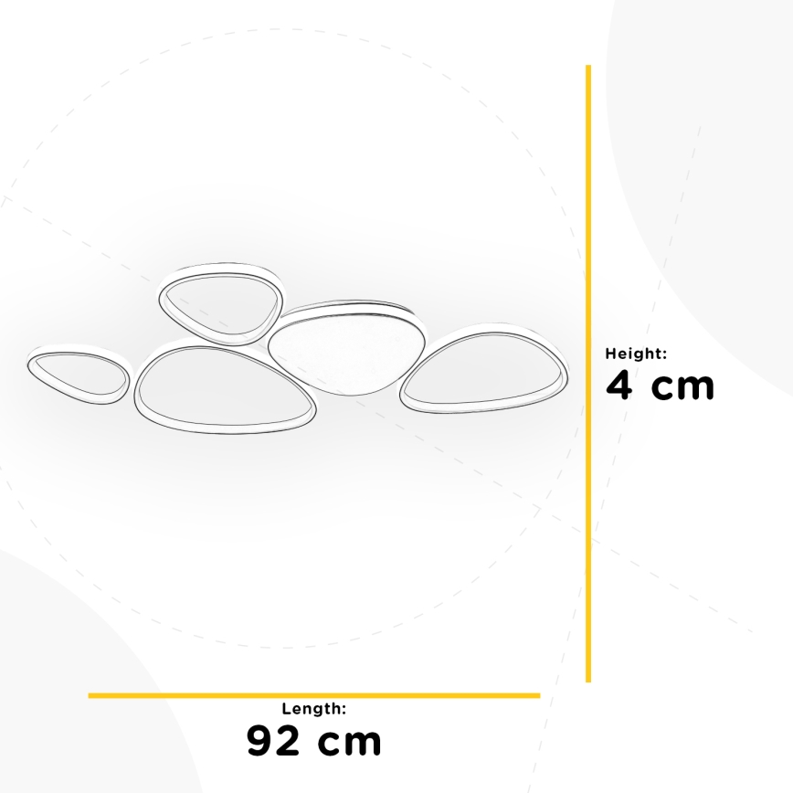 ONLI - Plafón LED ROMEO LED/48W/230V 4000K blanco