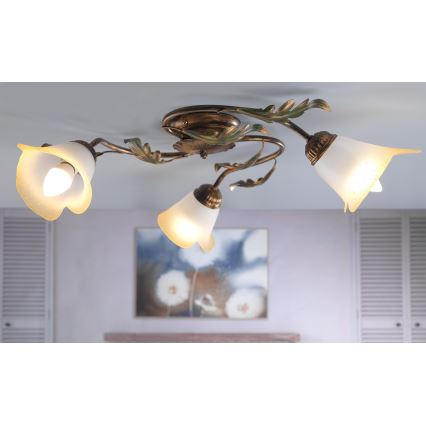 ONLI - Plafón QUERCIA 3xE14/6W/230V