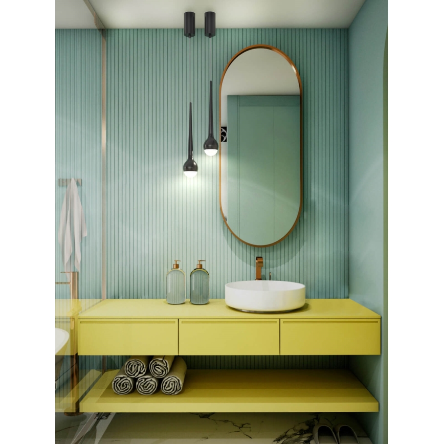 Open Design OR80247 - Lámpara colgante LED en cable CAPPI LED/5W/230V negra