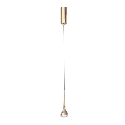 Open Design OR80315 - Lámpara colgante LED con cable CRIMA LED/7W/230V oro rosa