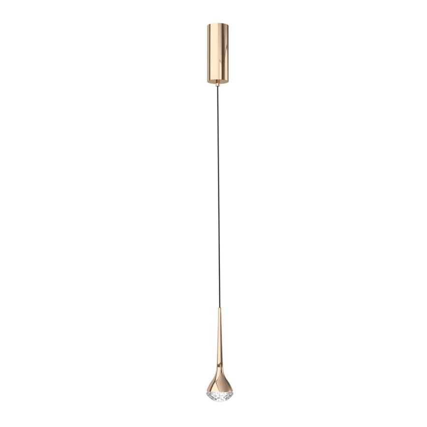 Open Design OR80315 - Lámpara colgante LED con cable CRIMA LED/7W/230V oro rosa