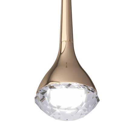 Open Design OR80315 - Lámpara colgante LED con cable CRIMA LED/7W/230V oro rosa