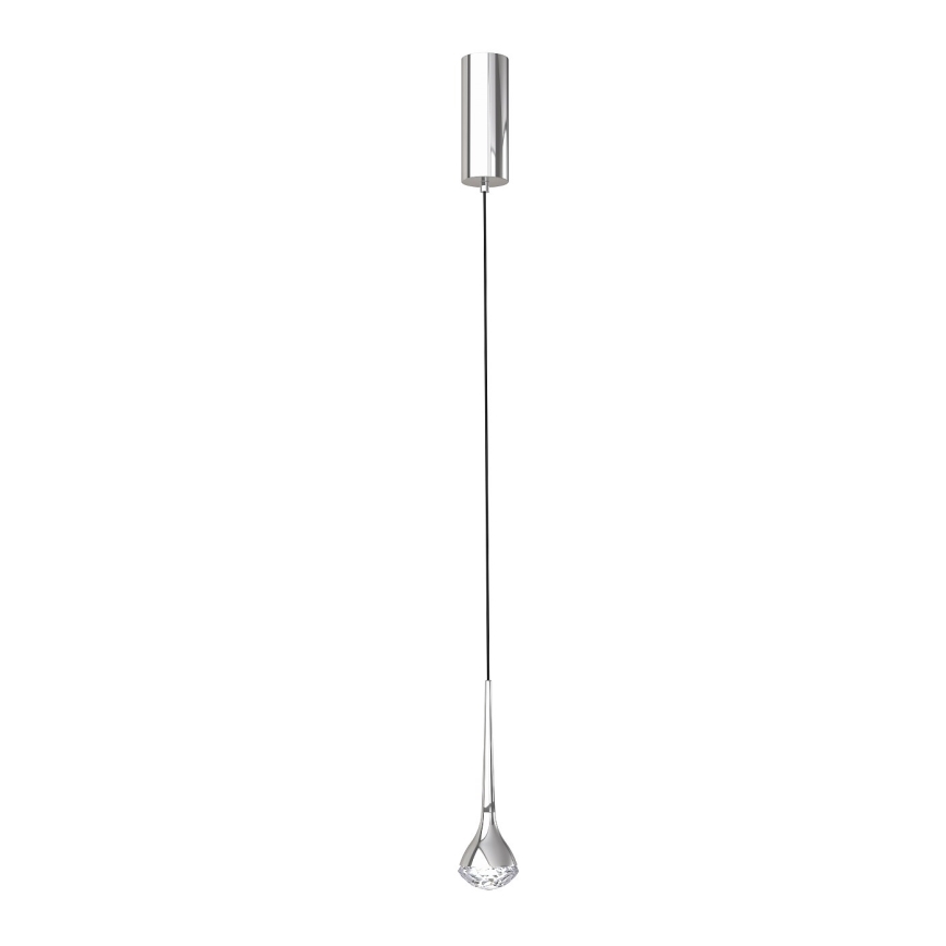Open Design OR80322 - Lámpara LED colgante con cable CRIMA LED/7W/230V cromo brillante