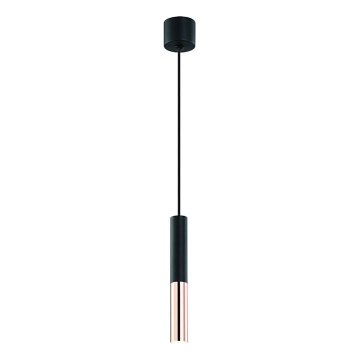 Open Design OR80827 - Lámpara colgante con cable SLIMI 1xG9/3,5W/230V negro/oro rosa