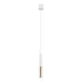 Open Design OR80858 - Lámpara colgante con cable SLIMI 1xG9/3,5W/230V blanco/oro rosa