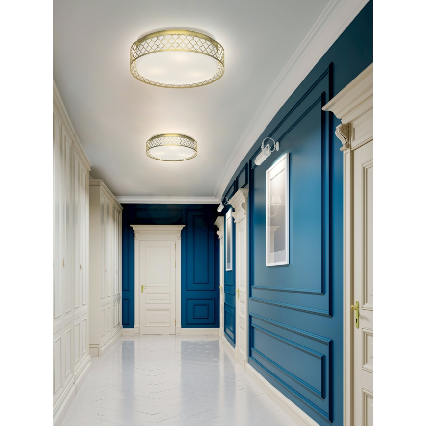 Open Design OR81015 - Lámpara de techo CAVALLI 3xE27/15W/230V Ø 52 cm latón